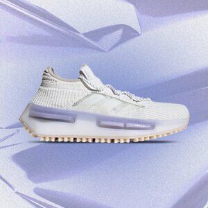 ADIDAS Originals NMD S1 Shoes HP5522 SZ 9 Cloud White/Cloud White/Light Purple